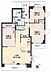 間取り：3LDK、専有面積76.35m2、南東角部屋