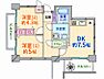 間取り：2DK、専有面積45.41m2、南東向け
