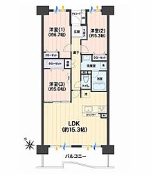 ザ・ウインベルグラン町田 3LDKの間取図画像