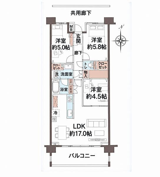 間取りを拡大表示