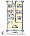 間取り：3LDK、専有面積73.50m2、南東向け