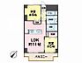 間取り：2LDK、専有面積57.20m2、南東向け