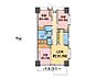間取り：3LDK、専有面積57.49m2、南西向け