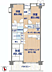 間取り：3LDK、専有面積70.02m2、南西向け