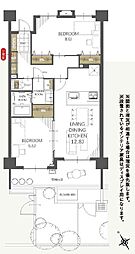 エコヴィレッジ志木 2LDKの間取図画像