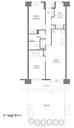 竹の塚パークホームズ 2SLDKの間取図画像