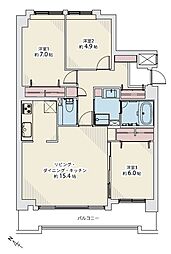 シアス羊ケ丘通り 3LDKの間取図画像