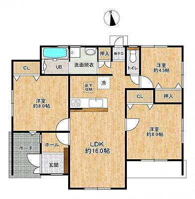 間取り 熊本市北区清水万石三丁目