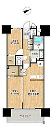 レクシア国府ゼクシス 2LDKの間取図画像