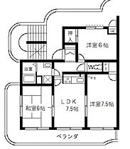 東京都立川市若葉町２丁目（賃貸マンション3DK・2階・57.24㎡） その2