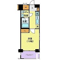 東京都立川市高松町３丁目（賃貸マンション1K・7階・24.53㎡） その2