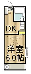 雅ミヤビ17ワイズ 1DKの間取図画像