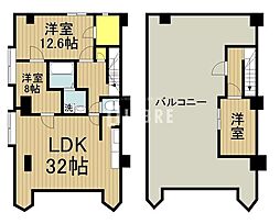 シオンビル 4LDKの間取図画像