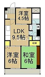 第5荒田ビル 3LDKの間取図画像
