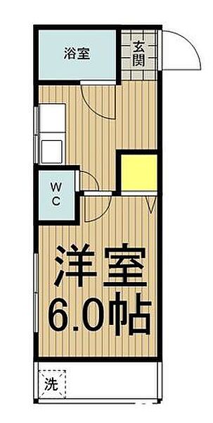 東京都福生市大字熊川(賃貸アパート1K・2階・18.82㎡)の写真 その2