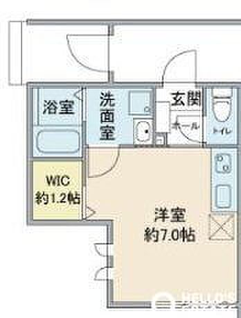 東京都日野市日野本町３丁目(賃貸アパート1R・1階・23.44㎡)の写真 その2