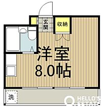 東京都国立市西１丁目（賃貸マンション1R・2階・19.44㎡） その2