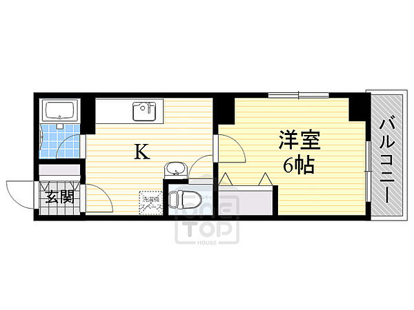 大阪府茨木市本町(賃貸マンション1K・1階・22.00㎡)の写真 その2