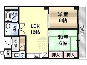 大阪府茨木市若園町（賃貸マンション2LDK・4階・56.00㎡） その2