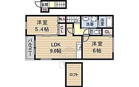 大阪府茨木市耳原２丁目18番11号（賃貸アパート2LDK・2階・54.38㎡） その2