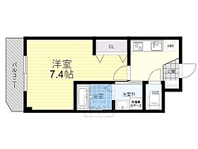 大阪府茨木市沢良宜東町（賃貸マンション1K・4階・22.99㎡） その2