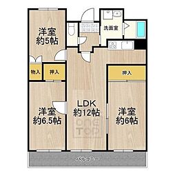 マンション・フオルツーナ 3LDKの間取図画像