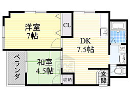 コーポかみすな 3階/-