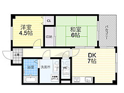 メゾン摂津 7階/-