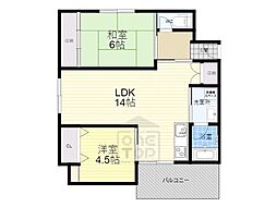 ヴィレーラ 2LDKの間取図画像