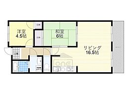 パールマンション 2LDKの間取図画像