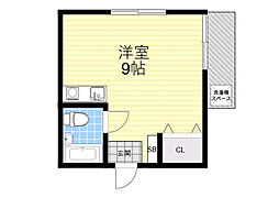 プラットホーム沢良宜 ワンルームの間取図画像