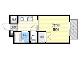 ハイムサンメイト ワンルームの間取図画像