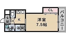 MOREMAISON 1Kの間取図画像