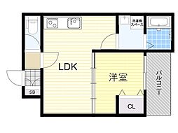 仮)フォレ下穂積2丁目 1LDKの間取図画像