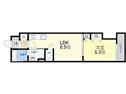 クリエオーレ庄屋2 1LDKの間取図画像