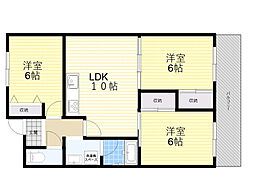 ヴェルドミール 3LDKの間取図画像