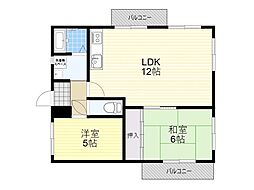 コンプリーション1 2LDKの間取図画像