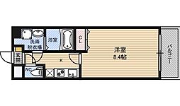 オーク南茨木 1Kの間取図画像