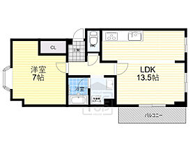 大阪府茨木市郡山２丁目（賃貸マンション1LDK・4階・52.45㎡） その2