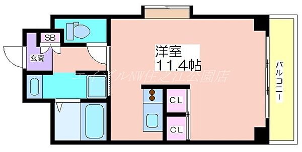 アルデール帝塚山 ｜大阪府大阪市住吉区万代東1丁目(賃貸マンション1K・5階・36.01㎡)の写真 その2