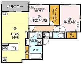 Clashist山之内  ｜ 大阪府大阪市住吉区山之内3丁目（賃貸アパート2LDK・3階・60.95㎡） その2