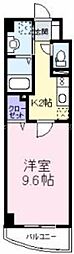 エテルノソーレ 1Kの間取図画像