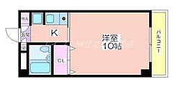 ラヴィリンス 1Kの間取図画像