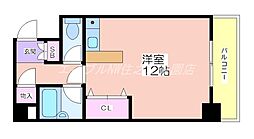 シャトーイズミ ワンルームの間取図画像