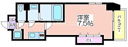 Luxe我孫子 1Kの間取図画像