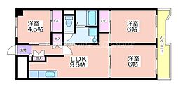 サン・コーポラス南港26号棟 3LDKの間取図画像