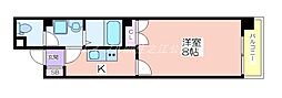 メリー住之江公園 1Kの間取図画像