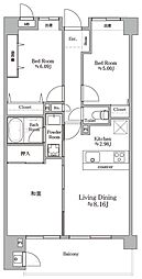 ガーデンシティ武蔵浦和 3LDKの間取図画像