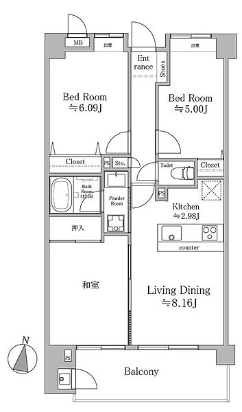 間取りを拡大表示