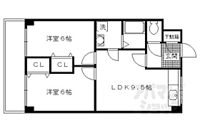 京都府京都市伏見区淀美豆町（賃貸マンション2LDK・3階・48.85㎡） その2